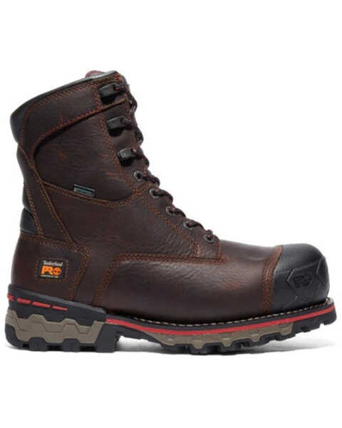 Image #2 - Timberland Men's 8" Boondock Waterproof Work Boots - Composite Toe , Brown, hi-res