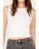 Image #3 - Molly Bracken Women's Ribbed Tank, White, hi-res