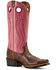 Image #1 - Ariat Women's Junction Performance Western Boots - Square Toe, Pink, hi-res
