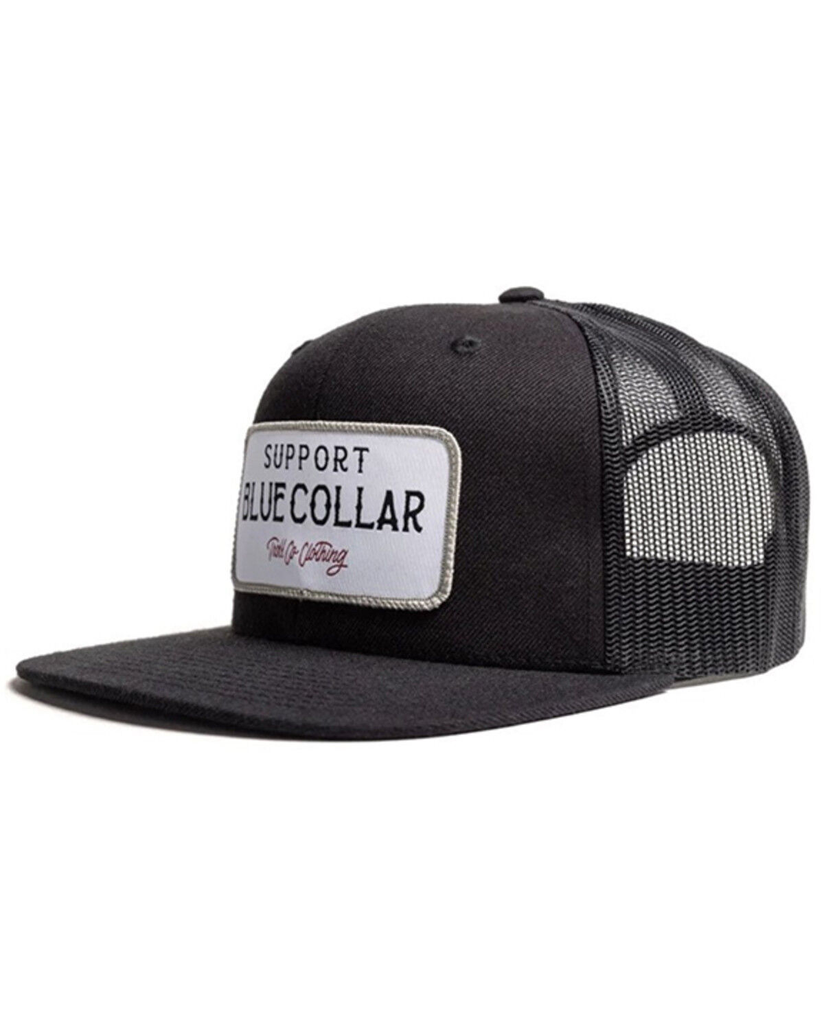 Image #1 - Troll Co Men's Barricade Logo Patch Ball Cap, Black, hi-res