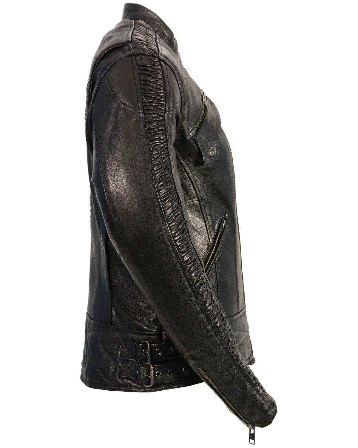 Image #2 - Milwaukee Leather Women's Concealed Carry Embroidered Phoenix Leather Jacket, Black, hi-res