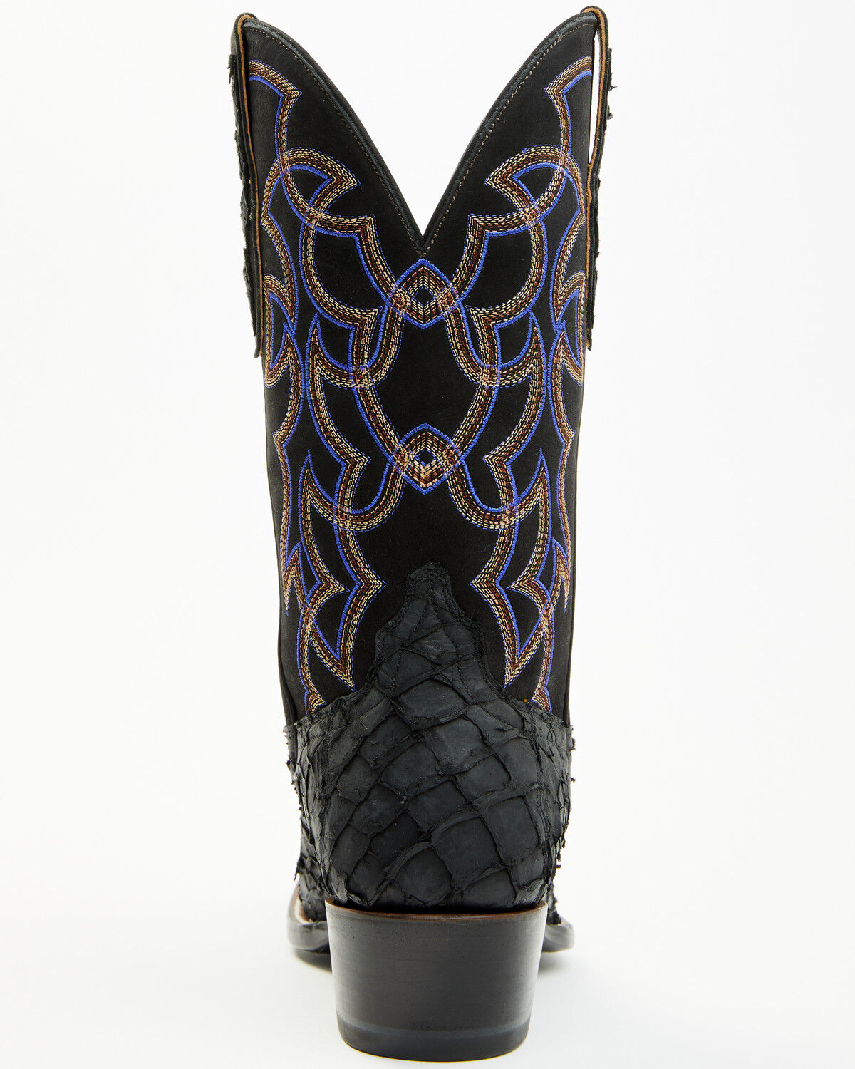 Image #5 - Cody James Men's Exotic Pirarucu Western Boots - Square Toe, Black, hi-res