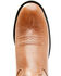 Old West Little Girls' Corona Calfskin Western Boots - Round Toe, Tan, hi-res