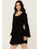 Image #1 - Idyllwind Women's Scotts Lace Long Sleeve Mini Dress, Black, hi-res