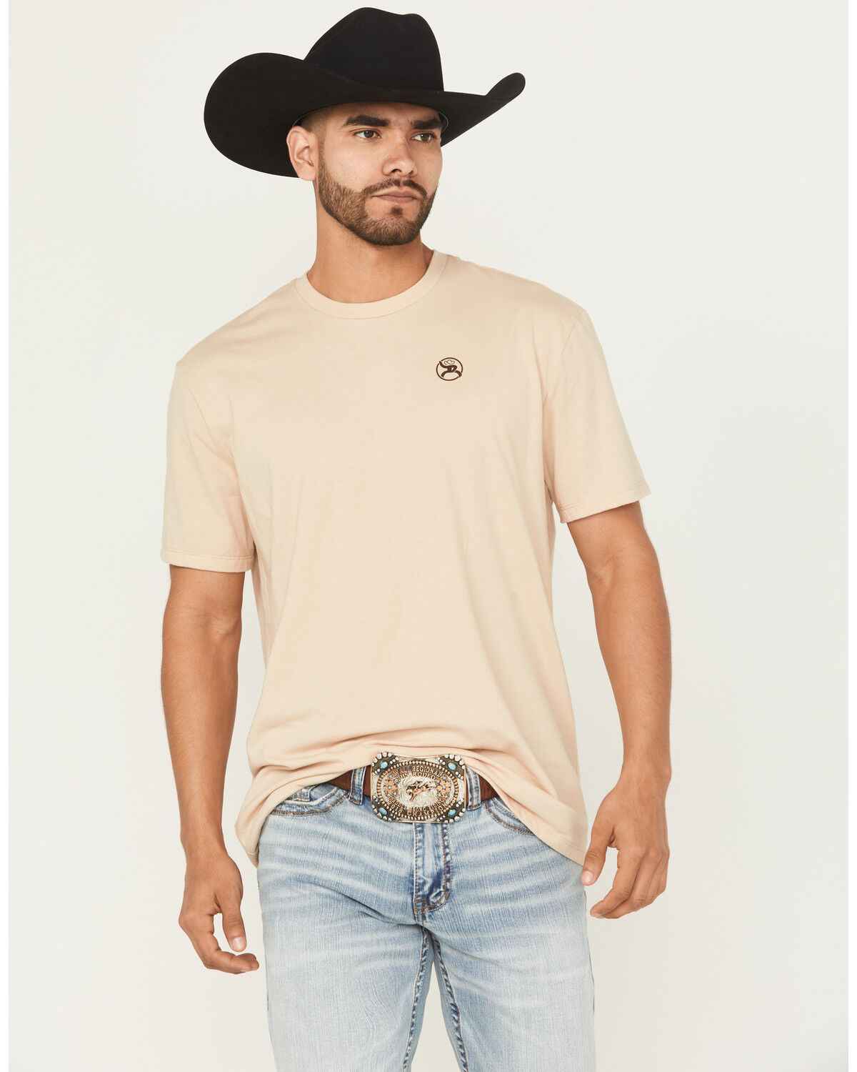 Image #2 - Hooey Men's Lucky Strike Short Sleeve Graphic T-Shirt, Tan, hi-res