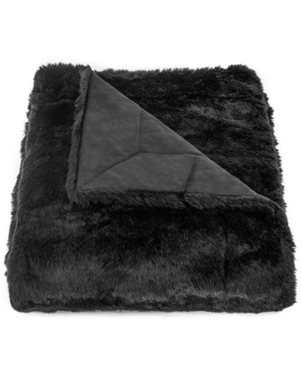 Image #1 - HiEnd Accents Oversized Arctic Bear Throw Blanket, Black, hi-res