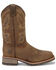 Image #2 - Double H Men's Ice Roper Waterproof Western Work Boots - Composite Toe, Brown, hi-res