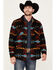 Image #1 - Rock & Roll Denim Men's Southwestern Print Shirt Jacket, Black, hi-res