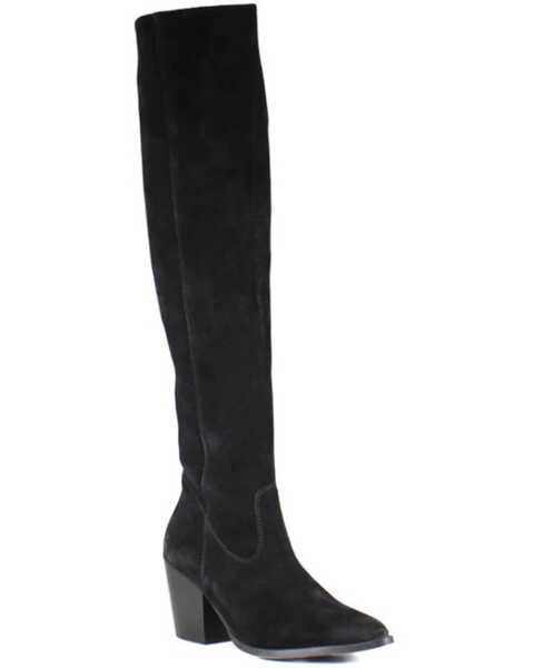 Image #1 - Diba True Women's Cinna Knee High Boots - Pointed Toe , Black, hi-res