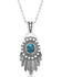Image #1 - Montana Silversmiths Women's Blue Spring Turquoise Necklace, Silver, hi-res