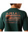 Image #2 - Ariat Boys' Flag Logo Short Sleeve Graphic T-Shirt, Green, hi-res