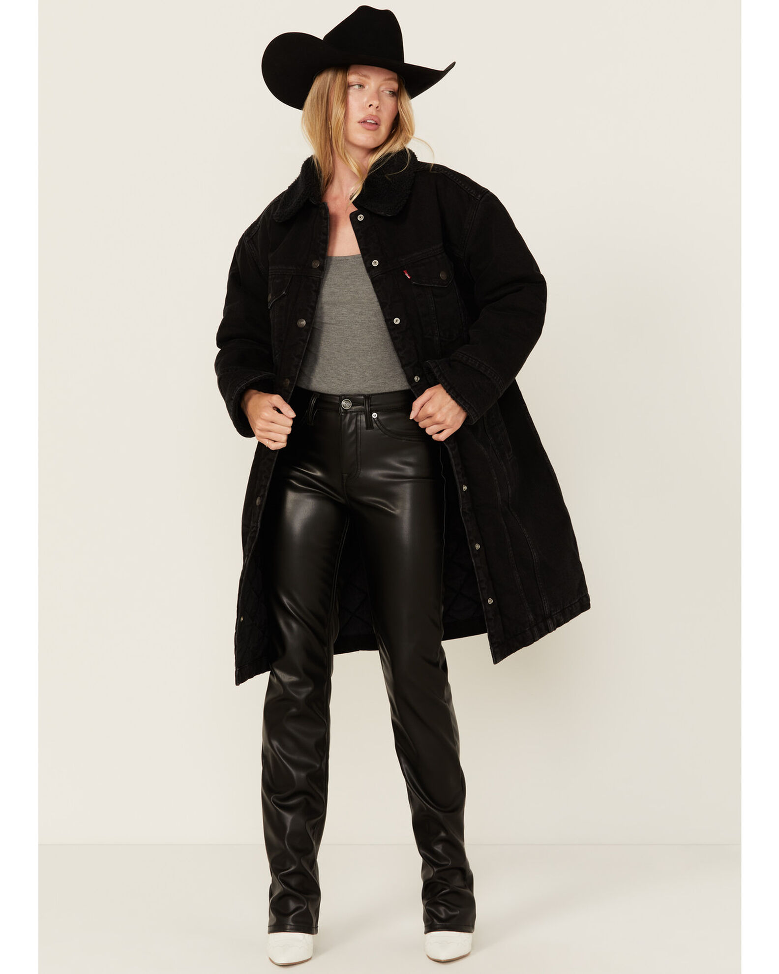 Levi s Women s Longline Padded Trucker Jacket Sheplers