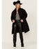 Image #1 - Levi's Women's Longline Padded Trucker Jacket, Black, hi-res