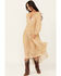Image #1 - Spell Women's Belladonna Floral Print Midi Dress, Olive, hi-res
