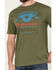Image #3 - Brew City Beer Gear Men's Budweiser Logo Short Sleeve Graphic T-Shirt, Green, hi-res
