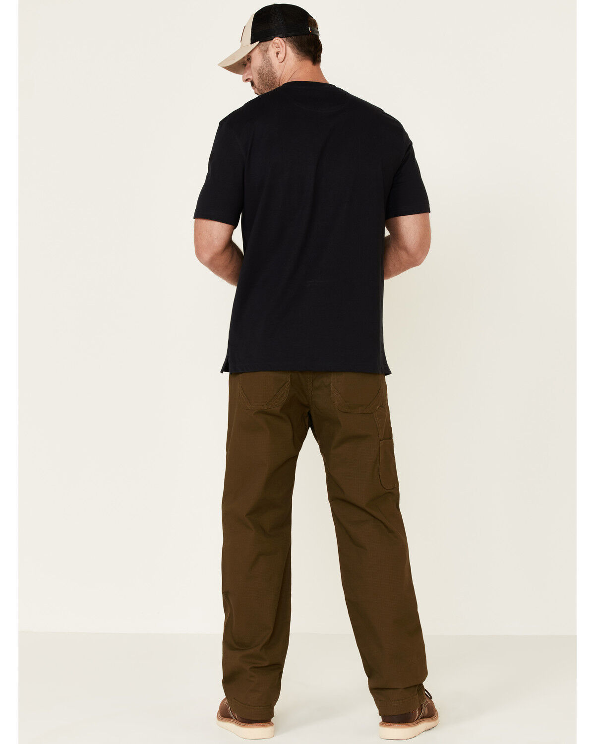 Image #3 - Hawx Men's Dark Olive Stretch Ripstop Work Pants, Olive, hi-res