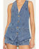 Image #3 - Show Me Your Mumu Women's Venture Out Sleeveless Denim Romper, Medium Wash, hi-res