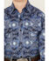 Image #3 - Rock & Roll Denim Boys' Bright Southwestern Print Long Sleeve Pearl Snap Western Shirt , Blue, hi-res