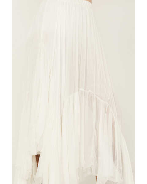 Image #2 - Free People Women's One Clover Ruffle Maxi Skirt , White, hi-res