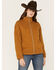 Image #1 - Ariat Women's Quilted Zip Jacket, Brown, hi-res