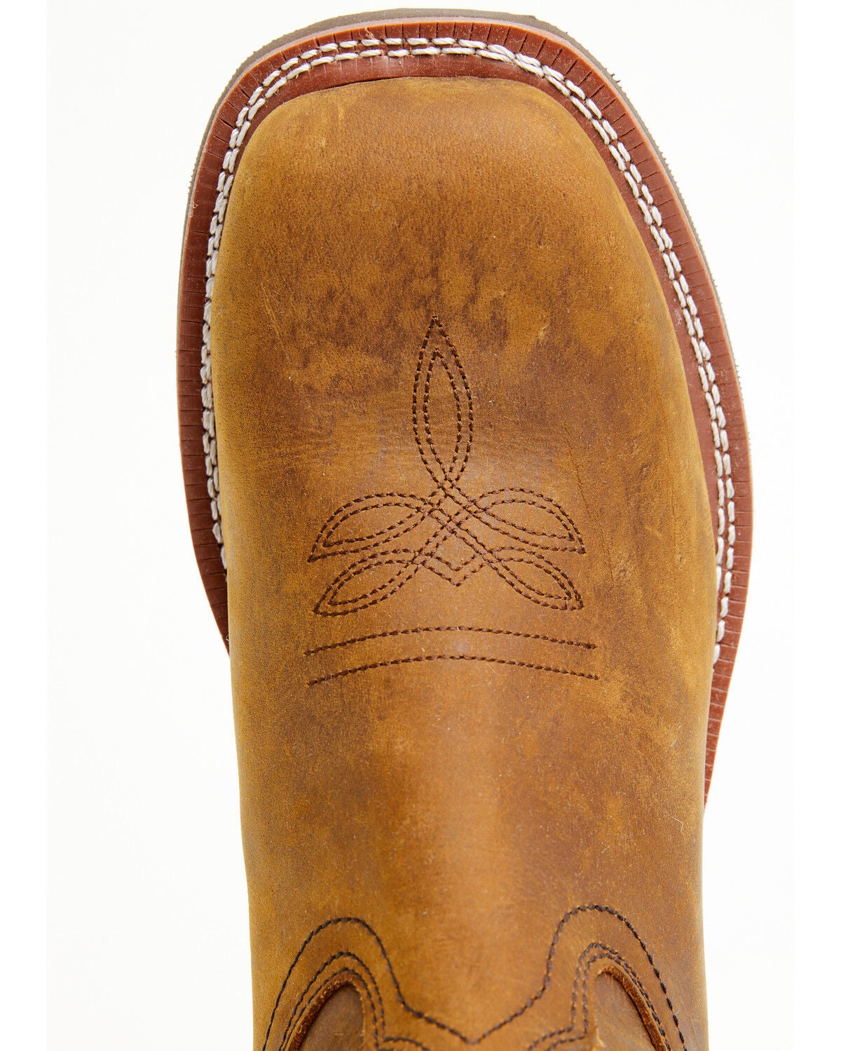 Image #6 - Ad Tec Men's Oiled Western Boots - Square Toe, Brown, hi-res