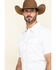 Gibson Men's Solid Short Sleeve Snap Western Shirt - Big, White, hi-res