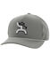 Image #1 - Hooey Men's Golf Logo Embroidered Trucker Cap, Grey, hi-res