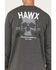 Image #3 - Hawx Men's Quality Goods Logo Graphic Work T-Shirt, Charcoal, hi-res