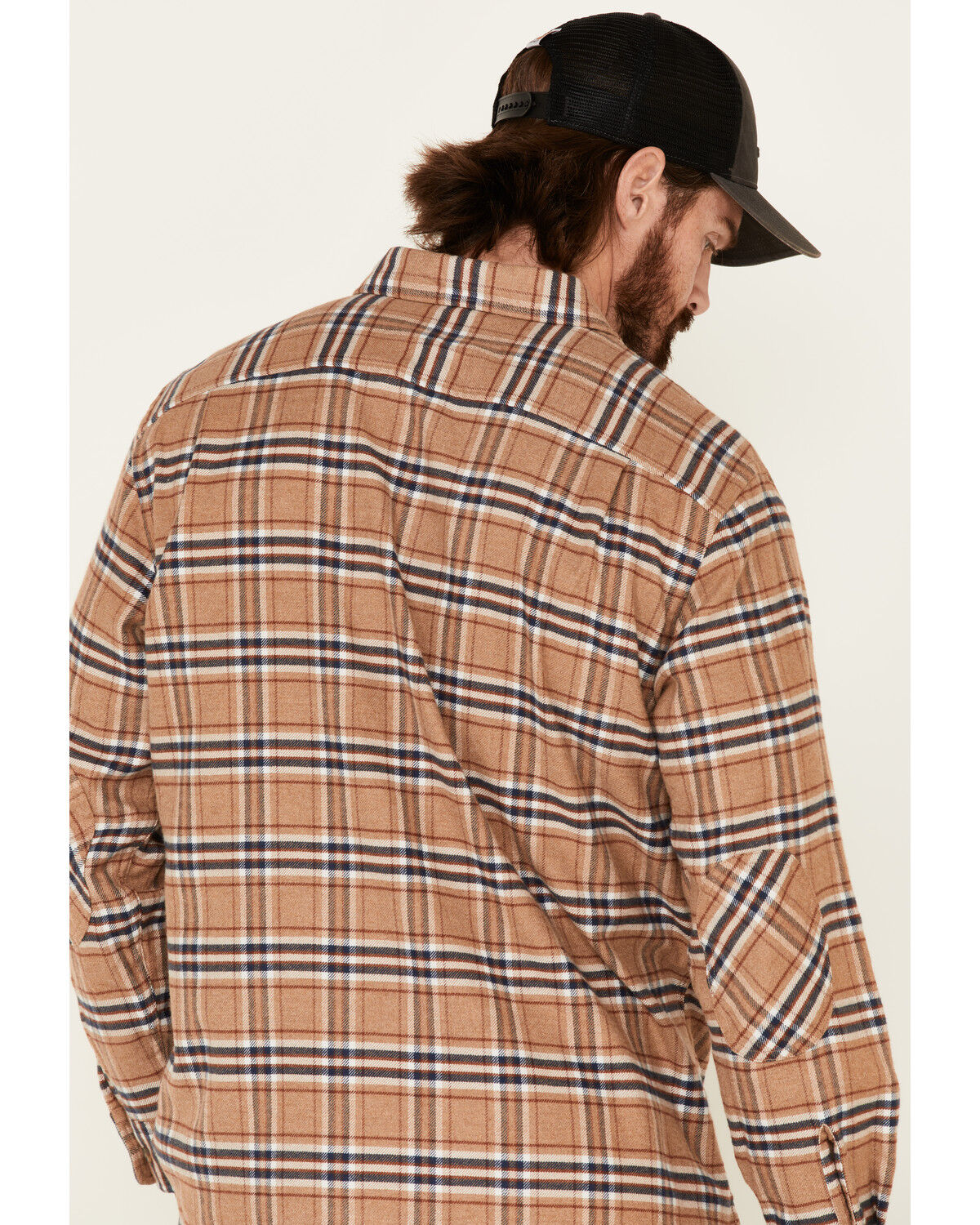 Image #5 - Pendleton Men's Camel Cascade Plaid Long Sleeve Western Shirt, Tan, hi-res