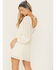Image #4 - Ash & Violet Women's Long Sleeve Mini Dress, Cream, hi-res