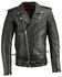 Image #1 - Milwaukee Leather Men's Classic Side Lace Concealed Carry Motorcycle Jacket - 4XTall, Black, hi-res