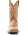 Image #4 - Justin Men's Dusky Brown Canter Cowhide Leather Western Boots - Broad Square Toe , Brown, hi-res