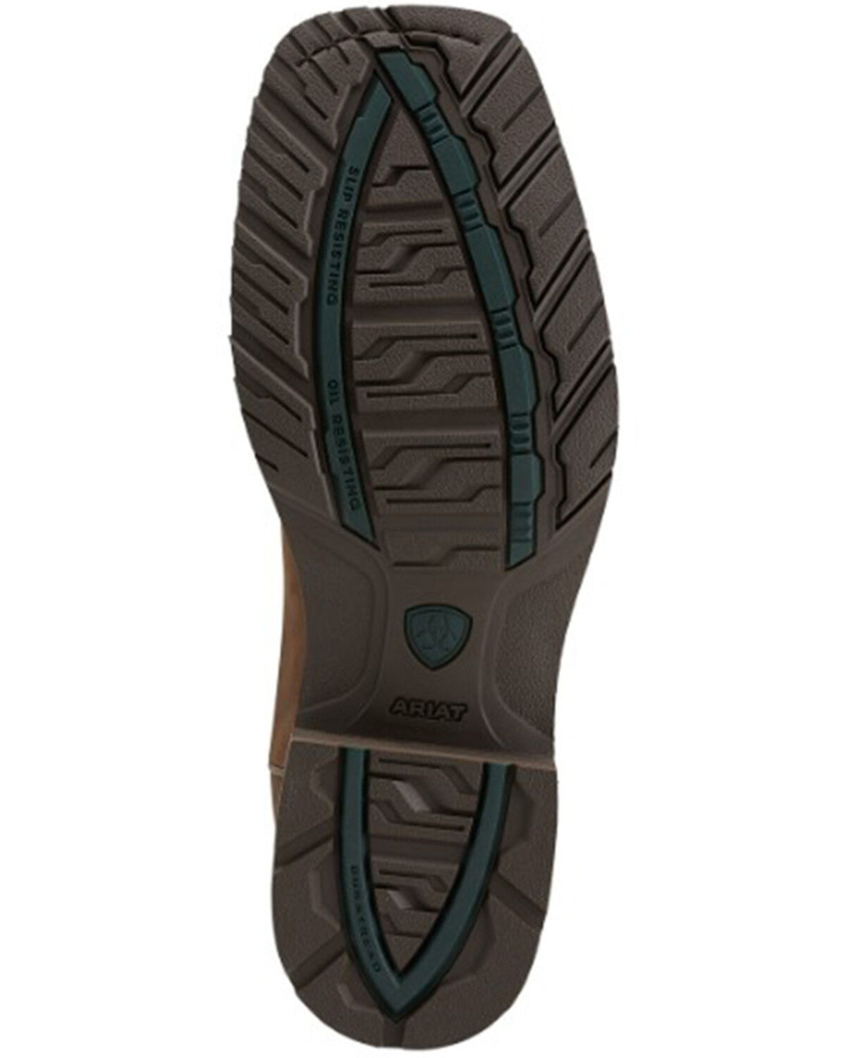 Image #7 - Ariat Hybrid Rancher Waterproof Pull On Work Boots - Square Toe, Brown, hi-res