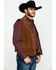 Image #3 - Scully Leatherwear Men's Southwestern Knit Back Suede Vest , Brown, hi-res