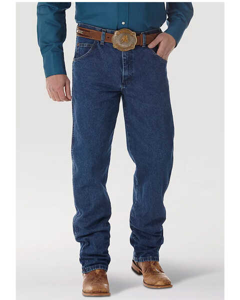 Image #1 - Wrangler Men's Pro Rodeo Competition Cowboy Cut Relaxed Fit Jeans  , Stonewash, hi-res