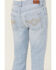 Image #4 - Shyanne Girls' Destructed Knee Flare Jeans, Light Wash, hi-res