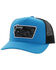 Image #1 - Hooey Men's Davis Desert Logo Patch Mesh Back Trucker Cap, Blue, hi-res