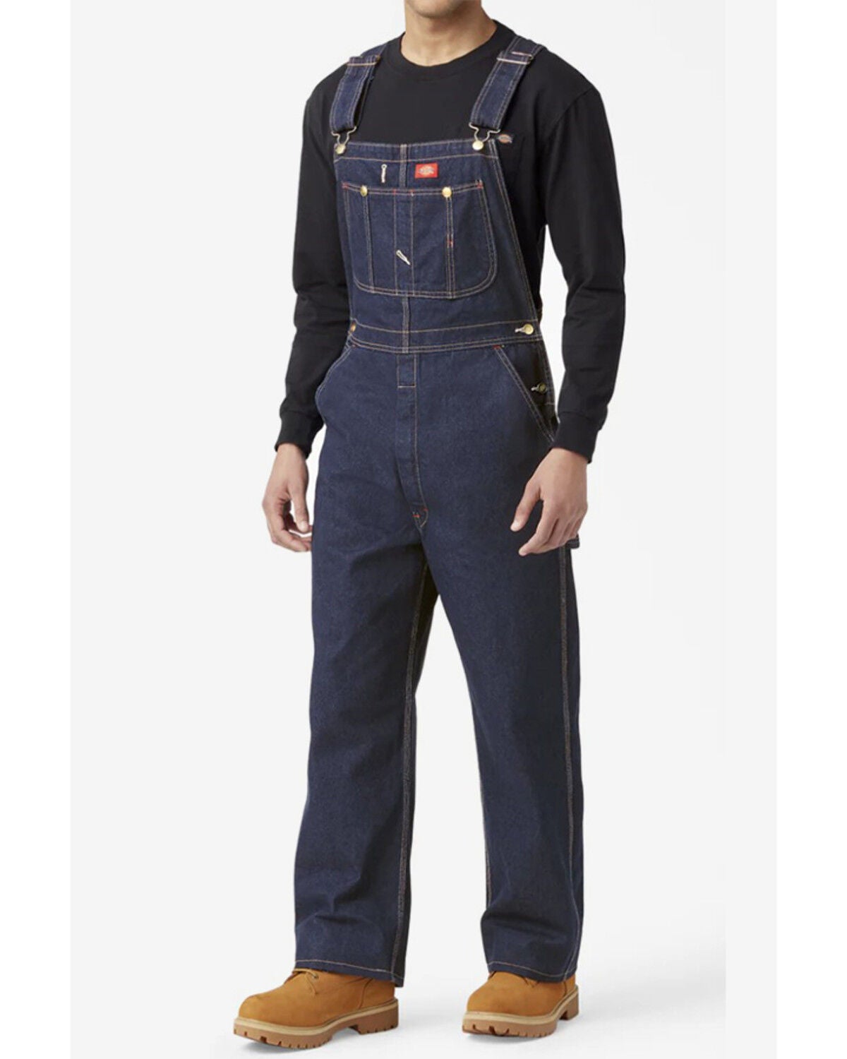 Image #1 - Dickies Men's Classic Bib Overalls, Indigo, hi-res