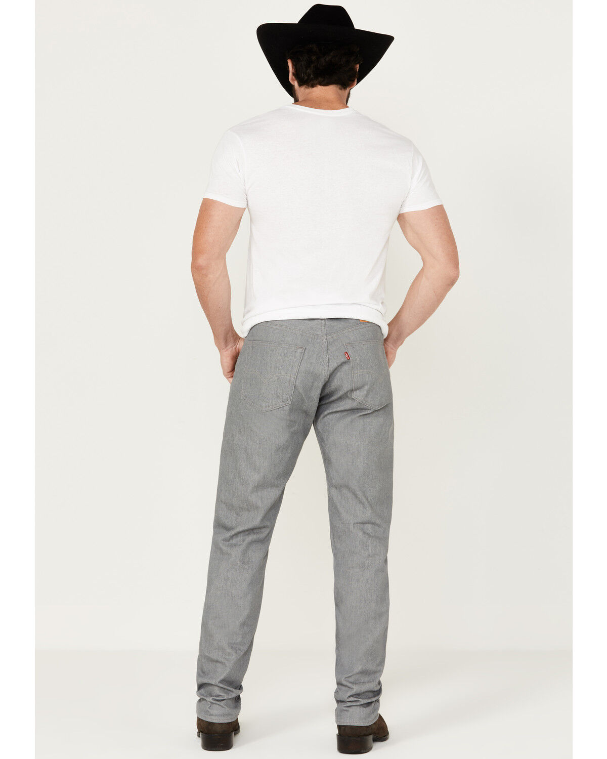 Image #3 - Levi's Men's 501 Original Fit Straight Leg Jeans, Silver, hi-res