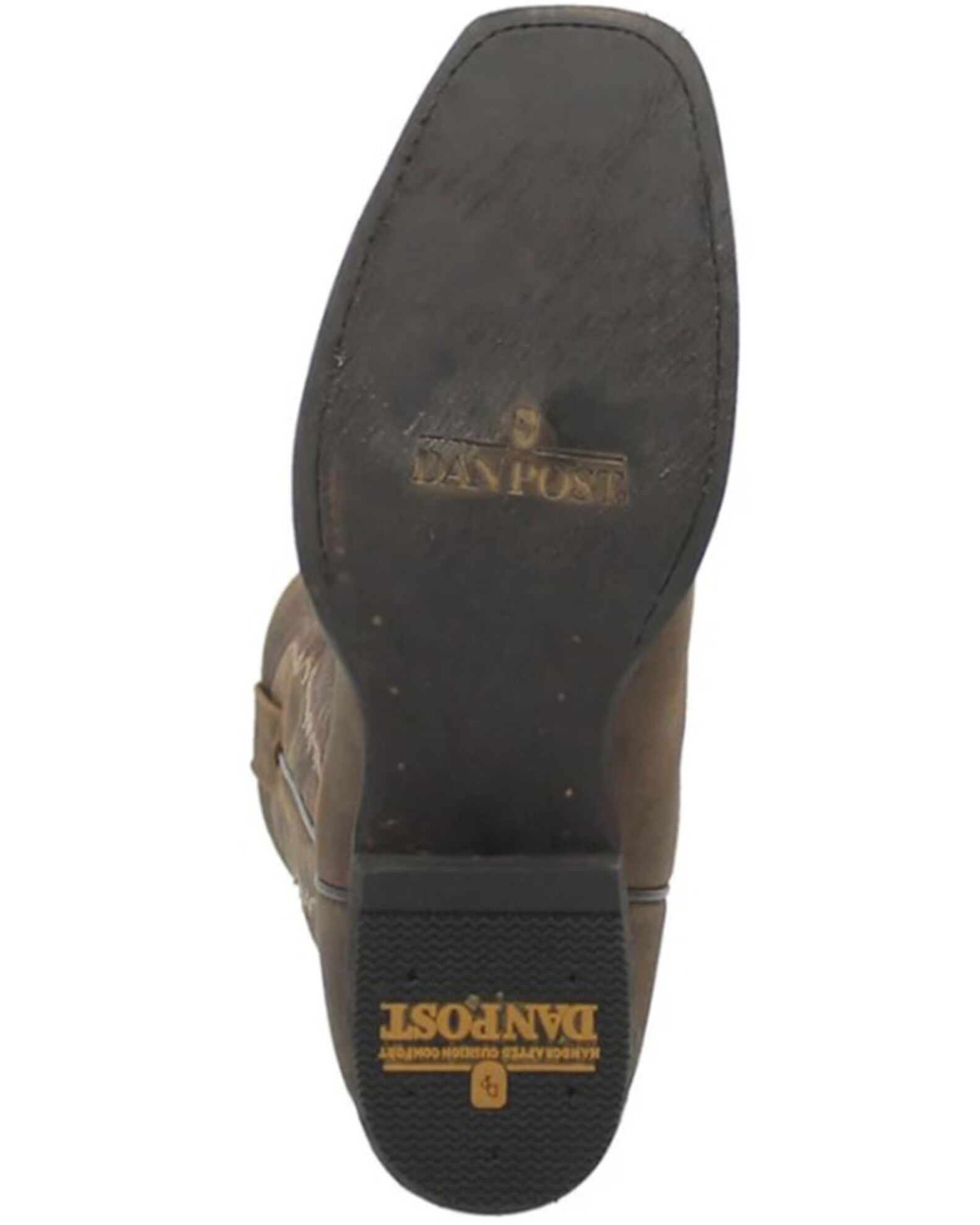 Image #7 - Dan Post Men's Earp Western Boots - Square Toe, Bay Apache, hi-res