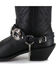 Almax Women's Studded Leather Boot Bracelet, Black, hi-res