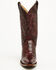 Image #4 - Shyanne Women's Aspen Exotic American Alligator Western Boots - Snip Toe, Black Cherry, hi-res