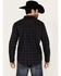 Image #4 - Moonshine Spirit Men's Shooting Star Plaid Print Long Sleeve Snap Western Shirt, Black, hi-res