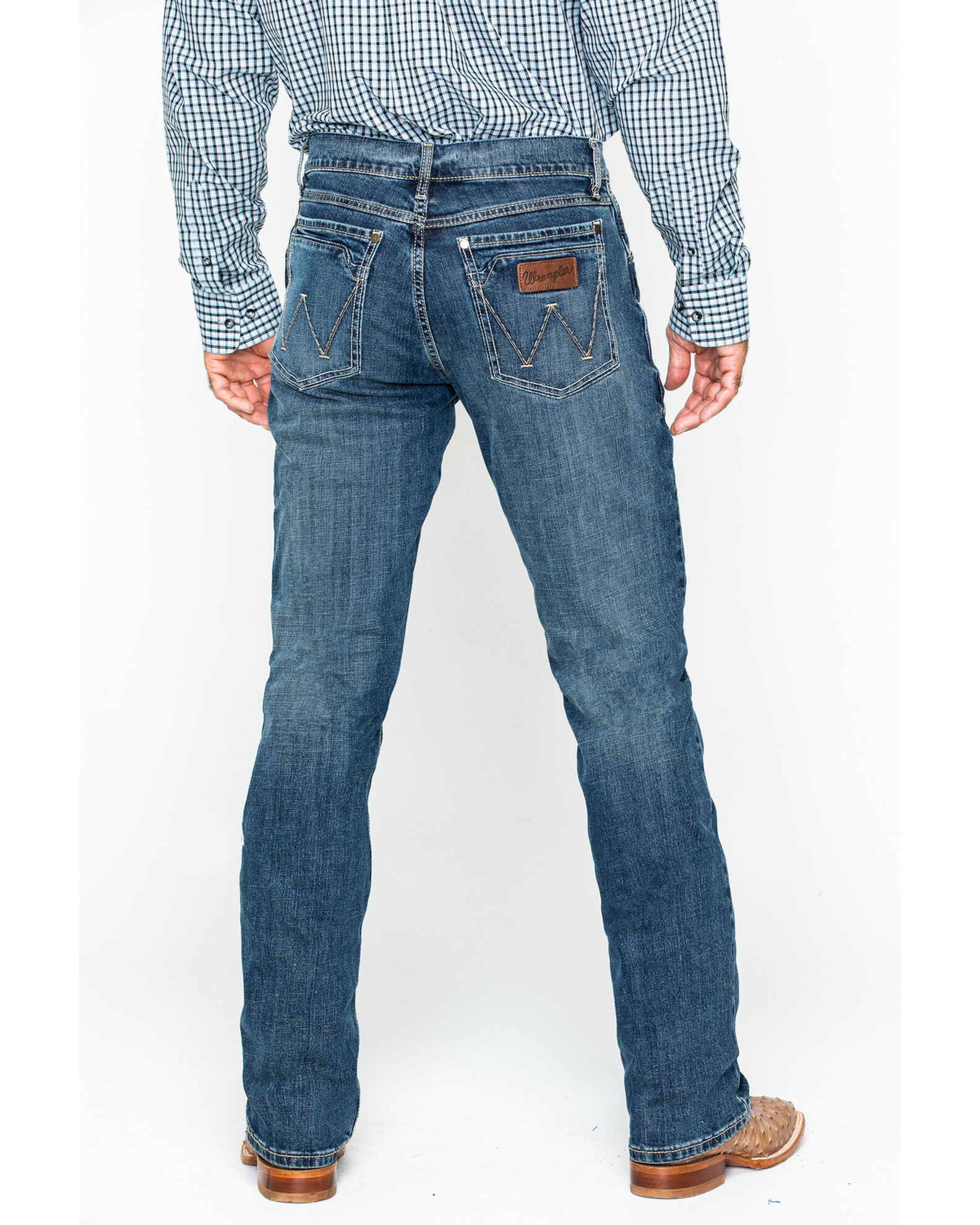 Eksamensbevis Hykler analysere Wrangler Retro Men's Layton Medium Wash Low Rise Slim Bootcut Jeans |  Sheplers