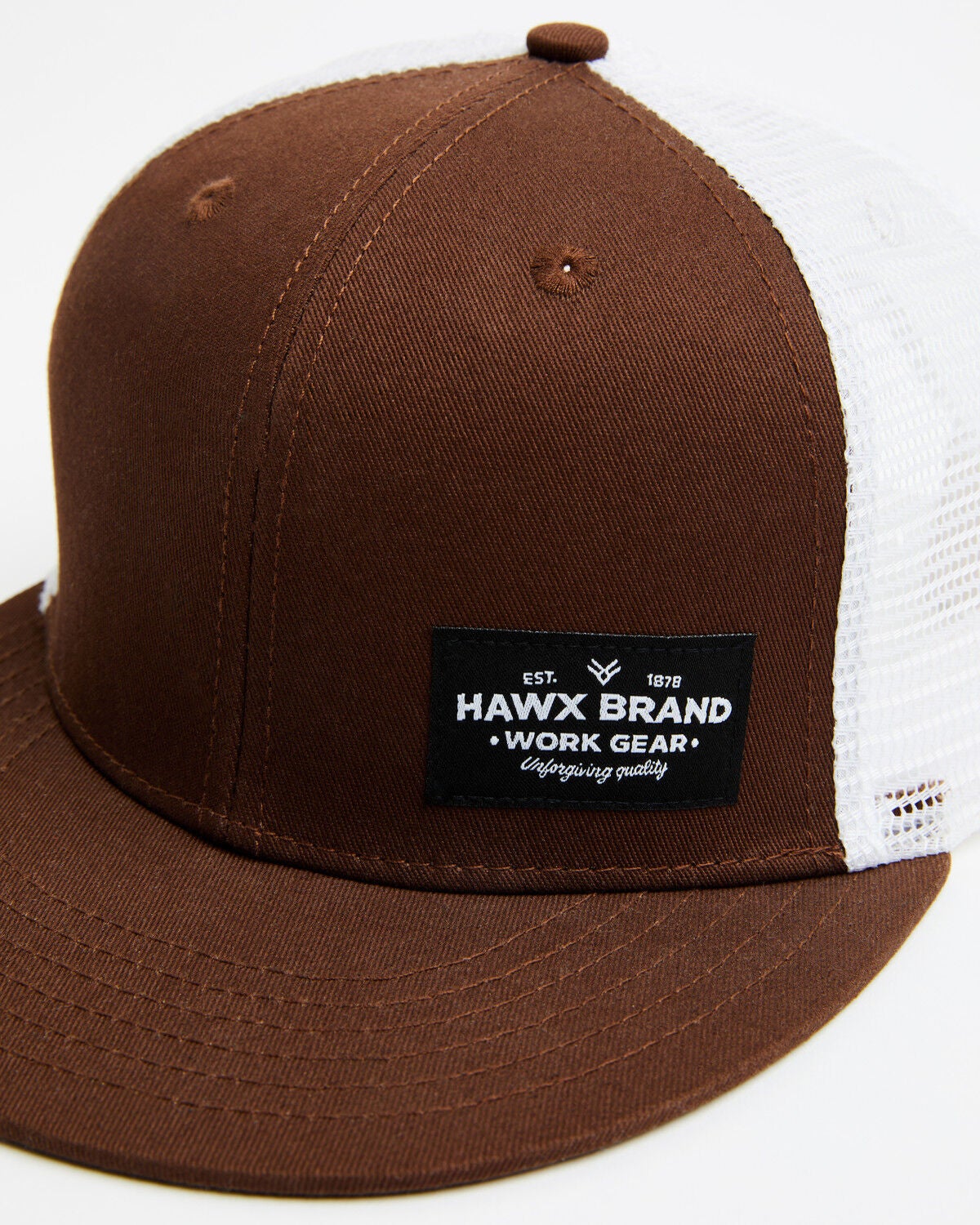 Image #2 - Hawx Men's Corner Patch Ball Cap, Brown, hi-res