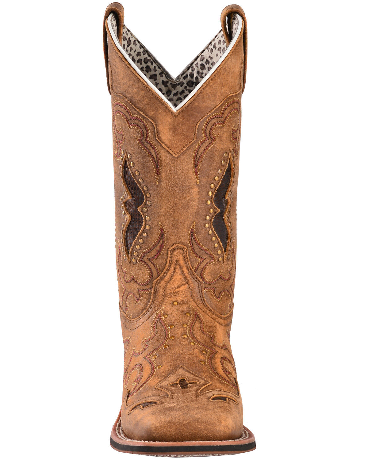 Image #6 - Laredo Women's Spellbound Western Performance Boots - Broad Square Toe, Tan, hi-res