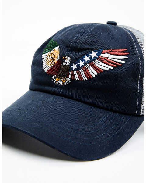 Image #2 - Cody James Men's Mexico & American Eagle Embroidered Ball Cap , Navy, hi-res