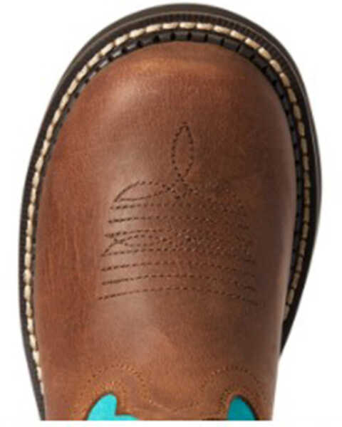 Image #4 - Ariat Girls' Heritage Western Boots - Round Toe, Brown, hi-res