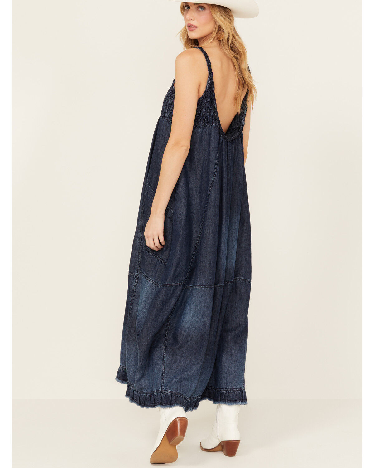 Image #4 - Free People Women's Clear Skies Maxi Dress, Blue, hi-res
