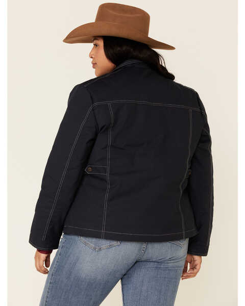 Image #4 - Outback Trading Co. Women's Contrast Stitch Lightweight Insulated Jacket - Plus, Blue, hi-res